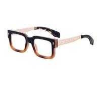 MUTYNE Thick Frame Sunglasses For Women Men, Double Beam Retro Driving Sunscreen Uv400(C5)