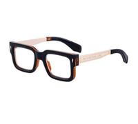 MUTYNE Thick Frame Sunglasses For Women Men, Double Beam Retro Driving Sunscreen Uv400(C8)