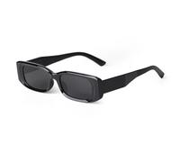 MUTYNE Trend Narrow Rectangle Sunglasses Women Luxury Rectangular Black Frame Shades Eyewear Men Sun Glasses UV400,C1,one size