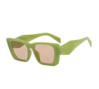 MUTYNE Trend Sunglasses Women Luxury Vintage Square Sun Glasses Fashion Retro Ladies Cat Eye Eyewear Eyeglasses,Green Tea,one size