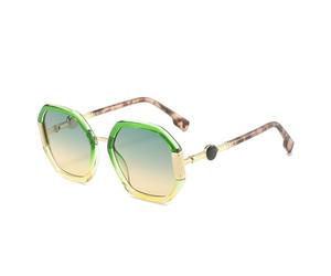 MUTYNE Trendy Polygonal Oversized Sunglasses Women Retro Gradient Ocean Color Outdoor Driving Fashion Sun Glasses Men Uv400 Protection,C4,One size