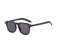 MUTYNE Trendy Square Rivet Sunglasses Men Retro Classic Women Sunglass Outdoor Driving Shade Uv400(Black Gray)
