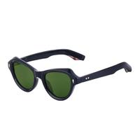MUTYNE Vintage Cat Eye Rice Nail Women Sunglasses Fashion Candy Colors Men Outdoor Travel Uv400(Black Green)