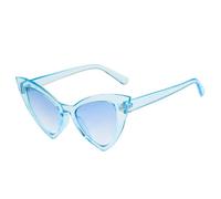 MUTYNE Vintage Cat Eye Sunglasses Women Luxury Small Frame Men Sunglass Outdoor Travel Trend Uv400(Biue Blue)
