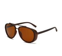 MUTYNE Vintage Fashion Retro Wind Proof Sunglasses Round Steampunk Eyewear Sports Classic Sun Glasses Uv400 Men Women,C1,One size