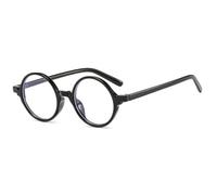 MUTYNE Vintage Round Small Frame Ladies Glasses Trend Luxury(Matte Black)