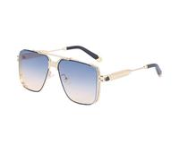 MUTYNE Vintage Sunglasses For Men, Metal Temples, Steampunk Uv400 Protection(C6)