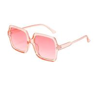 MUTYNE White Black Oversized Square Sunglasses Women Lens Big Frame Sun glasses For Man UV400 Silver Mirror,06 Pink,Pink,one size