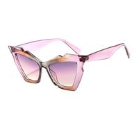 MUTYNE Women Luxury Oversized Sun Glasses Retro Cat Eye Sunglasses Fashional Colorful Vintage Shades Uv400(3)