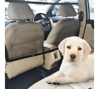 MUU Dog Car Barrier with Adjustable Rope & Hook,115x62cm/45.3 * 24.4in Universal Dog Guard for Car Boot Backseat,Mesh Barrier Car Divider Safety Net for Dog Pet for SUV Truck Vehicle Auto Pickup