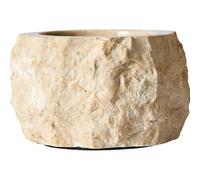 Muubs - Batu Candle Holder 10 cm, Creme - Creme