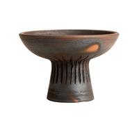 MUUBS Fire bowl on foot S brown