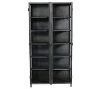 Muubs New York Glass Cabinet With 2 Doors Black
