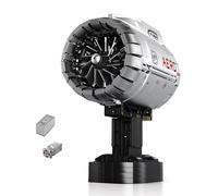 Muuchuu Jet Fan Engine Building Block Toy with Motor, Technical Turbofan Engine Plane Model Kit for Adults to Build That Works, Aircraft Gift Airplane Aeroplane Engine Model Kits for Teens Childs