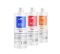 muuchuu Skin Care Serums AS1 SA2 AO3, 400ml Aqua Peeling Solution, Cleansing and Moisturizing Serum for Facial Machine, Small Bubble Skin Device, Gift for Women (3PCS)