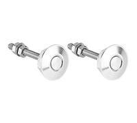 Muuisndjaq Long Push Button Quick Release Hood Pins Bonnet Lock Clip Latch Bumper Kit