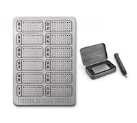 Muulaii Titanium Alloy Crypto Seed Phrase Storage, Cold Storage Backup with Automatic Center Punch, Water, Fire and Corrosion Resistant BIP39 Bitcoin Metal Wallet for Crypto Asset Security