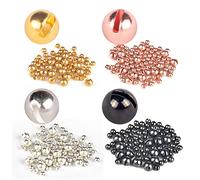 MUUNN 200pcs/lot Fly Tying Tungsten Beads,Slotted Tungsten Nymph Head Ball for Fly Tying Materials 2.8mm,Combination 4 Colors