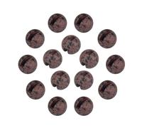 MUUNN 50pcs Tungsten Slotted Beads for Fly Tying, Sink Deeper and Faster 12 Colors/13 Sizes Slotted Tungsten Beads Fly Tying Beads Head Fly Tying Materials(Mottled Brown,2.8mm)