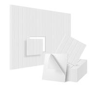 Muuoeou 12 Pack Sound Proof Foam Panels 12x12x0.4 Inch, Self Adhesive Acoustic Wall Panels,for Acoustic Treatment White