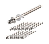 Muuoeou 12pcs Drum Tension Rods Tension Screws Bass Drum Screws Set Bass Snare Drum Accessories Drum Hardware M5x60MM