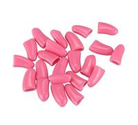 Muuoeou 20 pcs Soft Nail Caps For Cat Pet Claw Control Paws off + Adhesive Glue -Light Pink,Size S