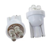Muuoeou 2X W5W T10 501 Xenon White 4 LED Sidelight/Number Plate/Interior Bulb Light