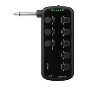 Muuoeou Bass Amplifier Bass Effects Portable Headphone Amplifier Plug and Play for Electric Bass Musical Instrument