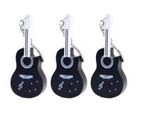 Muuoeou Black Violin Key Pendant, Keychain Pendant Accessories Led Light Keychain Violin Keychain Can