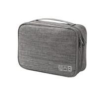 Muuoeou Cable Storage Bag Digital Electronics Organizer for Travel, Portable Case for Cables, Chargers & Accessories Gray