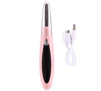 Muuoeou Electric Heated Eyelash Curler USB Charge Makeup Curling Kit Long Lasting Natural Eye Lash Curler Pink