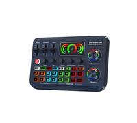 Muuoeou External Bluetooth Sound Card Live Sound Card Computer PC Sound Board Sound Mixer Live Mixer Noise Reduction Mixers