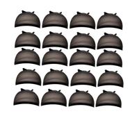Muuoeou HD Wig Cap Stocking Cap Transparent Wig Cap Thin Nylon Cap Multifunctional Convenient Covers Easy Install,Black 20 Pcs