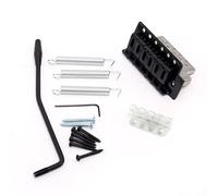 Muuoeou Licensed Guitar Tremolo Bridge System Set for Electric Guitar Replacement, Black