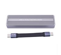 Muuoeou M.2 NVMe NGFF SSD Enclosure USB 3.2 GEN 2 to M.2 SSD 20Gbps Solid State Drive M.2 Case Box for 2230/2242/2260/2280 SSD