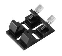 Muuoeou Multi-Function Finderscope Dovetail with Locking Screw Guide Scope Adapter Bracket for Astronomical Telescope Replacement Accessories,Black