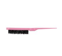 Muuoeou Pro Salon Hairdressing Teasing Back Hair Combing Brush Slim Line Styling Comb Pink