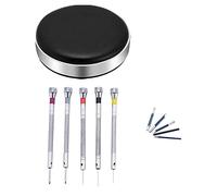 Muuoeou Watch Pad Watch Moving Support Cushion and 5 Pcs Precision Screwdriver Set Eyeglasses Jewelry Watch Repair Tool with 5 Blades