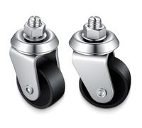 Muuookka 2 Pcs 4 Ton Floor Jack Casters Replacement Parts for Floor Jacks Cast Iron Racing Jack Wheels with 16mm Stem