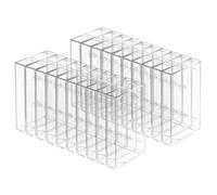 Muuookka 50 Pcs Cassette Tape Storage Cases & Holder Clear Plastic Cassette Tape Cases Plastic Cassette Tape Cases with Anti-Scratch/Dust Protection Replacement Boxes Cassette Tape Storage