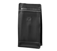 Muuookka 50 PCS Flat Bottom Standing Coffee Bags with Valve Reusable Heat Seal Side Zipper Storage Pouches for Coffee Beans 13x 20+7.5