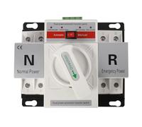 Muuookka Automatic Transfer Switches Dual Power 110V 220V 2P 63A Mini Change-over Controller Toggle Self-Reset Conversion Cast