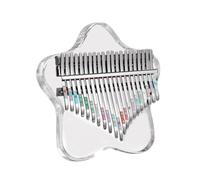 Muuookka Clear Transparent Crystal Kalimba 21 Key Thumb Piano, Musical Instrument Rainbow Star Finger Piano