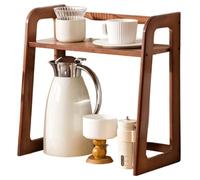 Muuookka Coffee Utensils Storage Cup Holder Desktop Double-Layer Coffee Cup Tea Set Storage Rack on the Table Gift B