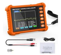Muuookka Handheld Digital Oscilloscope 250kHz 2.5MS/S AUTO Setting 2.8" LCD Display Rechargeable 3H Battery± 40V Range for Educational& for Repair Purposes