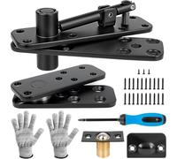 Muuookka Hidden Door Hinge 360° Rotation, for Secret Doors, Bookcase Mounting, Load-Bearing Capacity of 570LBS, Includes Glove