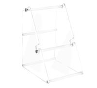 Muuookka Label Roll Holder Acrylic for Rolls, Fanfold Labels for Desktop for Thermal Printer