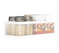 Muuookka Magnetic Refrigerator Storage Rack Metal Hanging Basket Wall Cabinet Multi-Functional Spices Organizer Box B