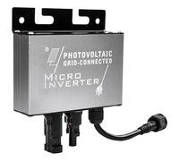 Muuookka Mini Solar Inverter Micro Grid-Tie DC 10-30V Input 180V-265VAC Output 200W IP45 Waterproof