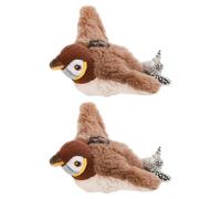 Muuookka Plush Pet Toy for Cats Dogs 2pc Interactive Simulated Bird Toy Touch Activated Chirping Flapping No Flying